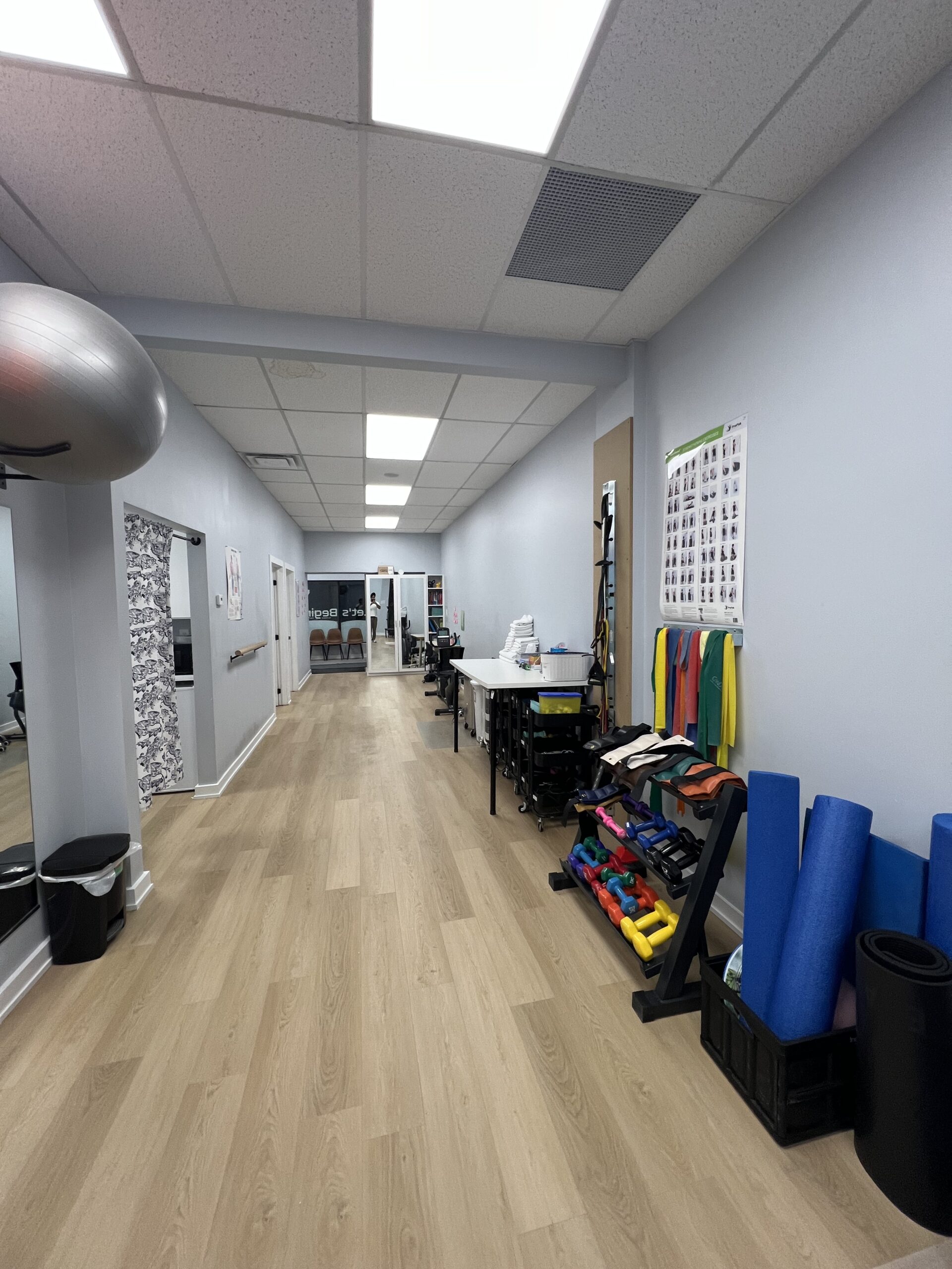 Commercial interior renovation space